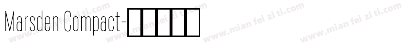 Marsden Compact字体转换